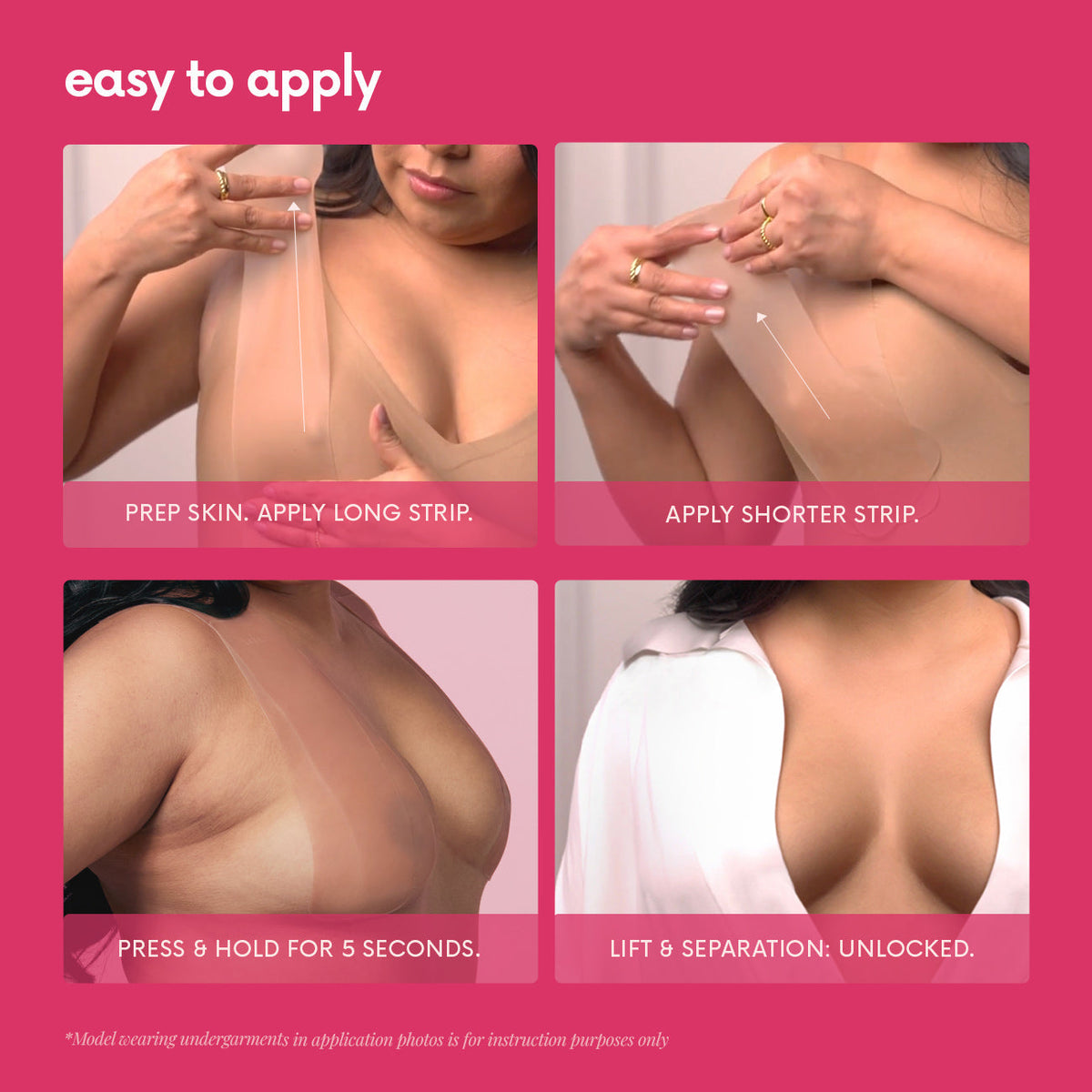 NUDA Tape repositionable silicone boob tape in caramel shade - view 4